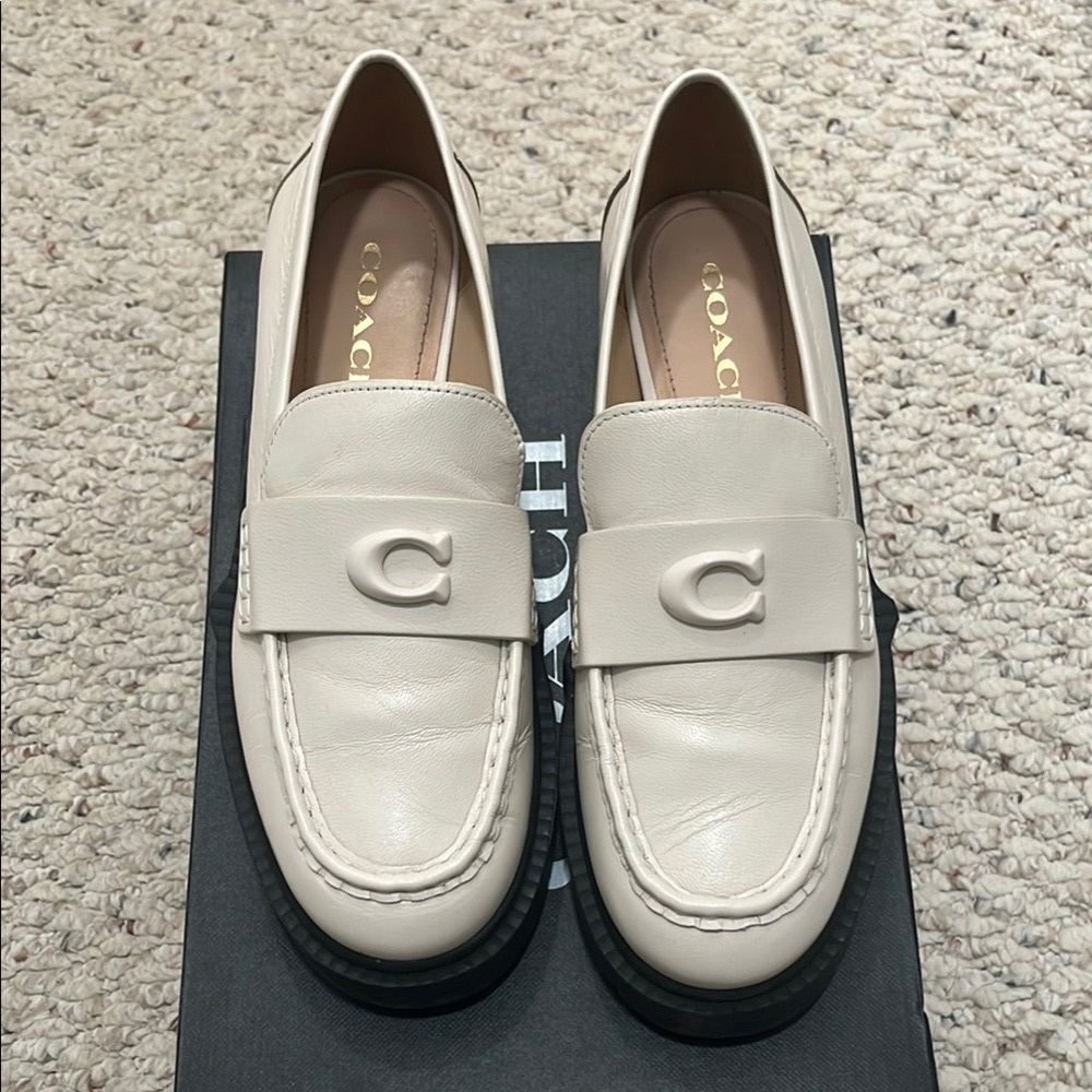 Coach Leah Loafer in Chalk